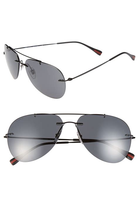 prada 60mm rimless sunglasses|Prada sunglasses clearance.